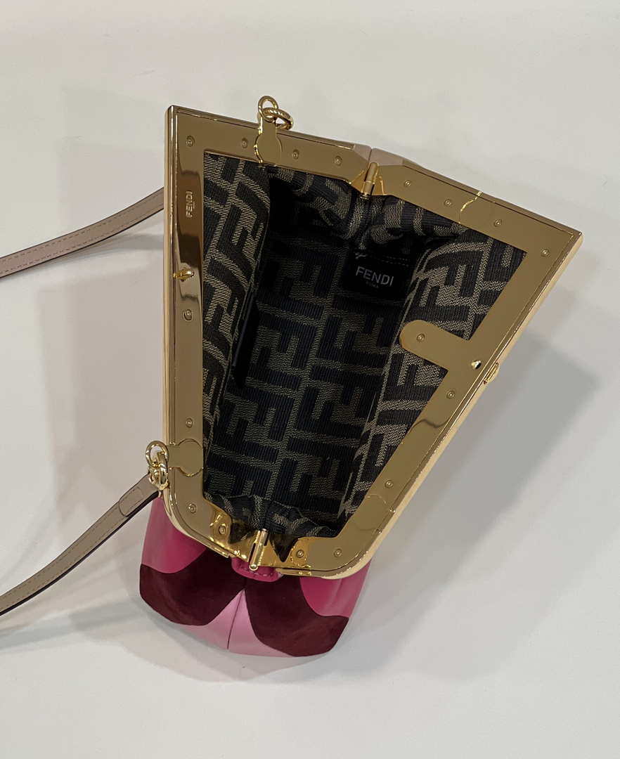 Fendi 8BP129 Fendi 8BP129 First Small Leathe bag with multicolour inlay 80018M