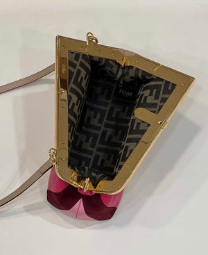 Fendi 8BP129 Fendi 8BP129 First Small Leathe bag with multicolour inlay 80018M - Default Title - View 8