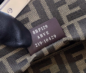 Fendi 8BP129 First Small Leather bag with silver and light brown inlay 80018M - Default Title - View 7
