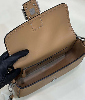 Fendi 8BR600 Baguette Apricot Selleria bag with Oversized Topstitching 8610 - Default Title - View 9