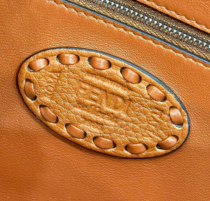 Fendi 8BR600 Baguette Brown Selleria bag with Oversized Topstitching 8610 - Default Title - View 7
