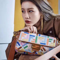 Fendi 8BR600 Baguette Embroidered Canvas Bag Multicolour - luxibagsmall