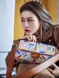 Fendi 8BR600 Baguette Embroidered Canvas Bag Multicolour - luxibagsmall
