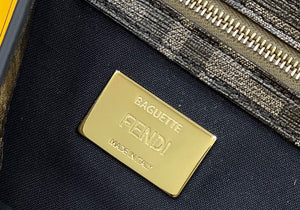 Fendi 8BR600 Baguette FF Glazed Fabric Bag With Inlay - Default Title - View 6