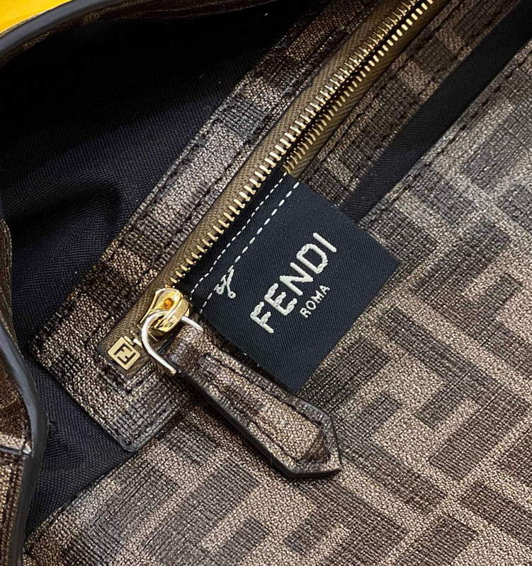 Fendi 8BR600 Baguette FF Glazed Fabric Bag With Inlay - Default Title - View 7
