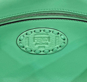 Fendi 8BR600 Baguette Green Selleria bag with Oversized Topstitching 8610 - Default Title - View 7