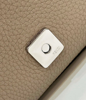 Fendi 8BR600 Baguette Grey Selleria bag with Oversized Topstitching 8610 - Default Title - View 6