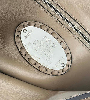 Fendi 8BR600 Baguette Grey Selleria bag with Oversized Topstitching 8610 - Default Title - View 7