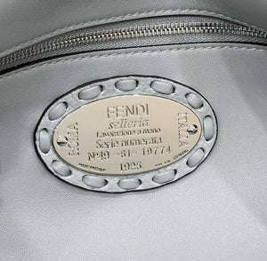 Fendi 8BR600 Baguette Light Blue Selleria bag with Oversized Topstitching 8610 - Default Title - View 6