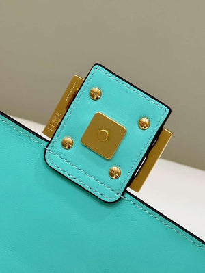 Fendi 8BR600 Baguette Medium Aqua leather 0135M bag - Default Title - View 6