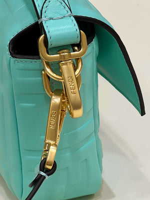 Fendi 8BR600 Baguette Medium Aqua leather 0135M bag - Default Title - View 7