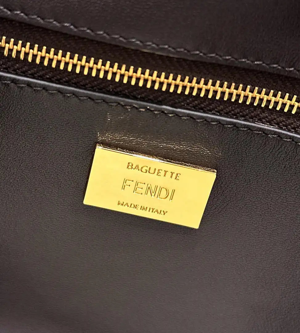 Fendi 8BR600 Baguette Medium bag Printed cavallino calfskin bag 8691M