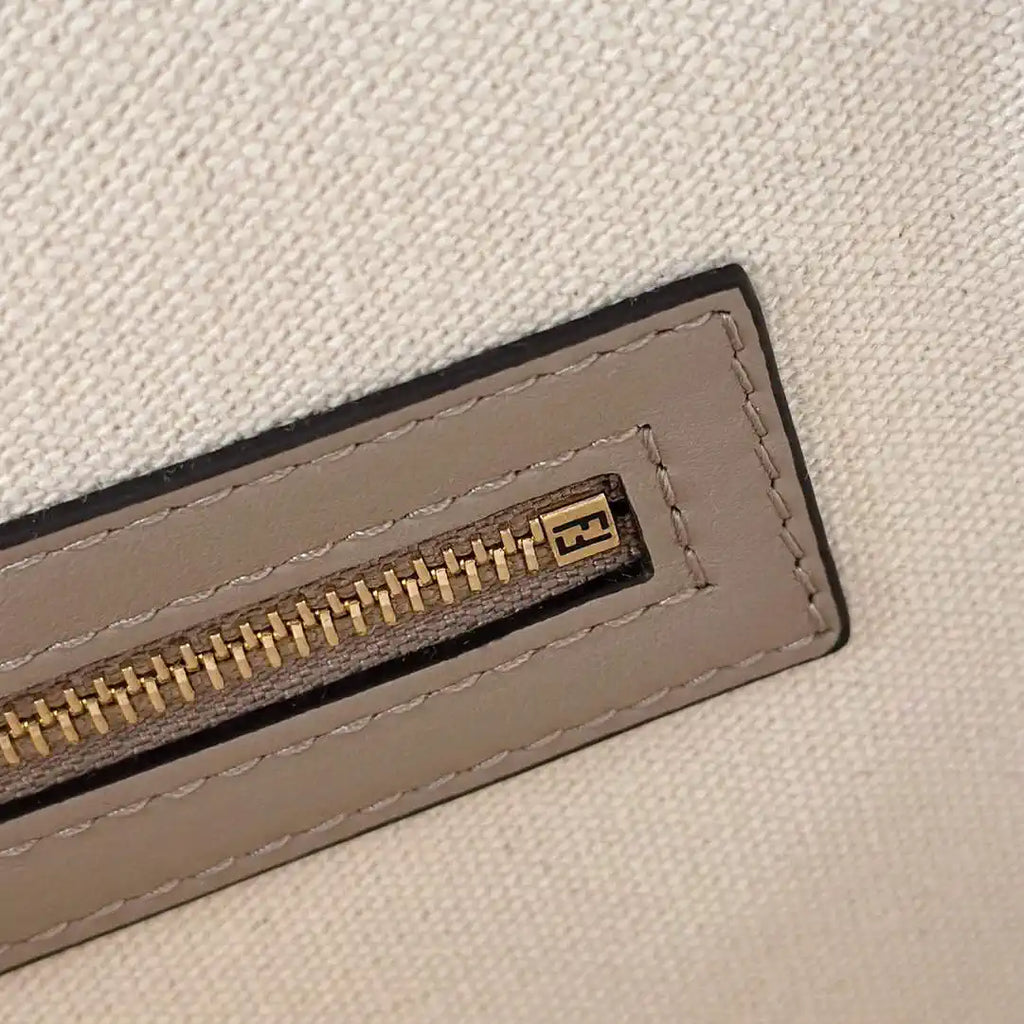 Fendi 8BR600 Baguette Medium bag with FF embroidery 0159BM Blue Gray