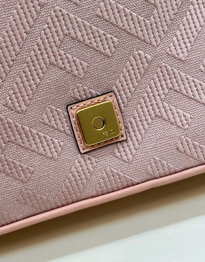 Fendi 8BR600 Baguette Medium bag with FF embroidery 8598 Pink - Default Title - View 10