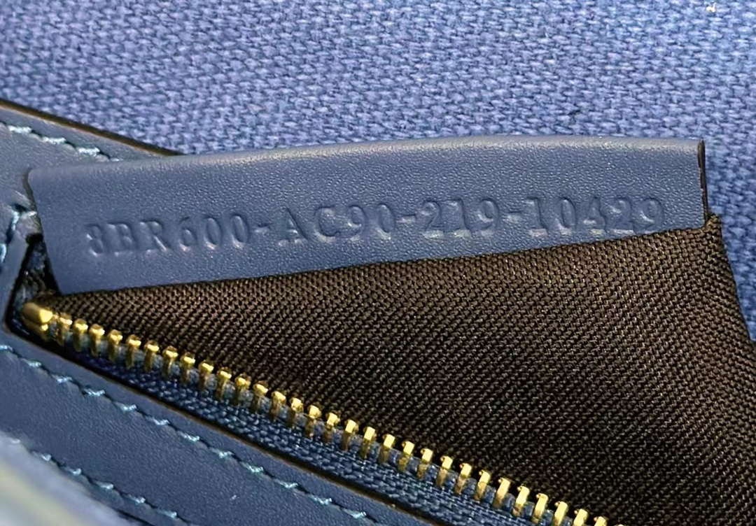 Fendi 8BR600 Baguette Medium bag with FF embroidery Sky Blue 0159A - Default Title - View 8