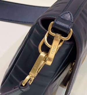 Fendi 8BR600 Baguette Medium Black leather 0135M bag - Default Title - View 4