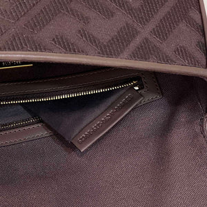 Fendi 8BR600 Baguette Medium Chocolate FF jacquard fabric bag - Default Title - View 7