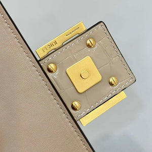 Fendi 8BR600 Baguette Medium Crocodile leather 8628 bag Apricot - Default Title - View 5