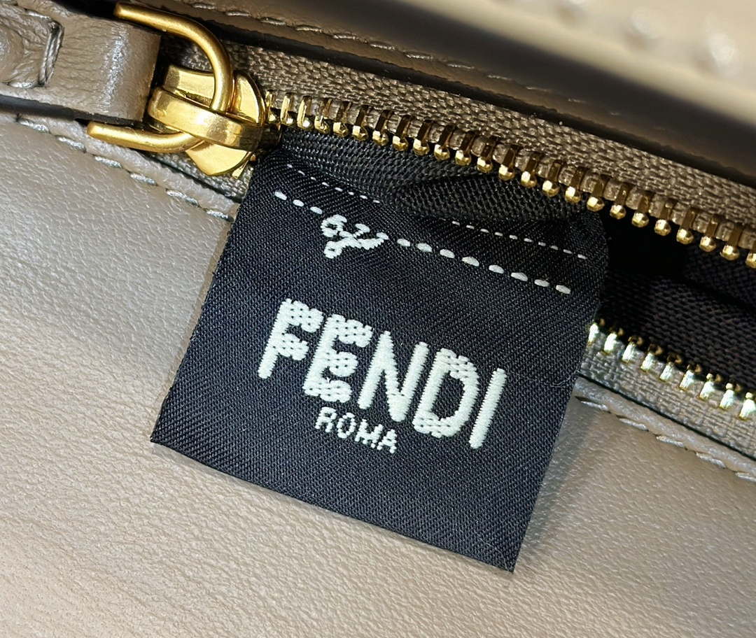 Fendi 8BR600 Baguette Medium Crocodile leather 8628 bag Apricot - Default Title - View 7