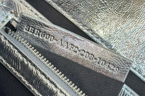 Fendi 8BR600 Baguette Medium Silver leather 0135 bag - Default Title - View 7