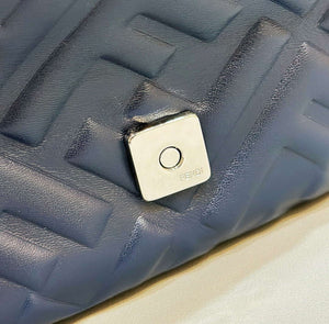Fendi 8BR600 Baguette Medium leather 0135M bag Navy Blue - Default Title - View 6