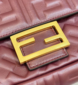 Fendi 8BR600 Baguette Medium leather 0135M bag Wine Red - Default Title - View 9