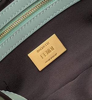 Fendi 8BR600 Baguette Medium Lake Blue leather 0135M bag - Default Title - View 7