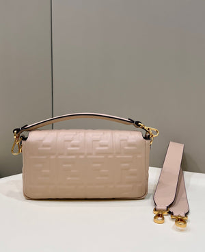 Fendi 8BR600 Baguette Medium Light Pink leather 0135M bag - Default Title - View 2