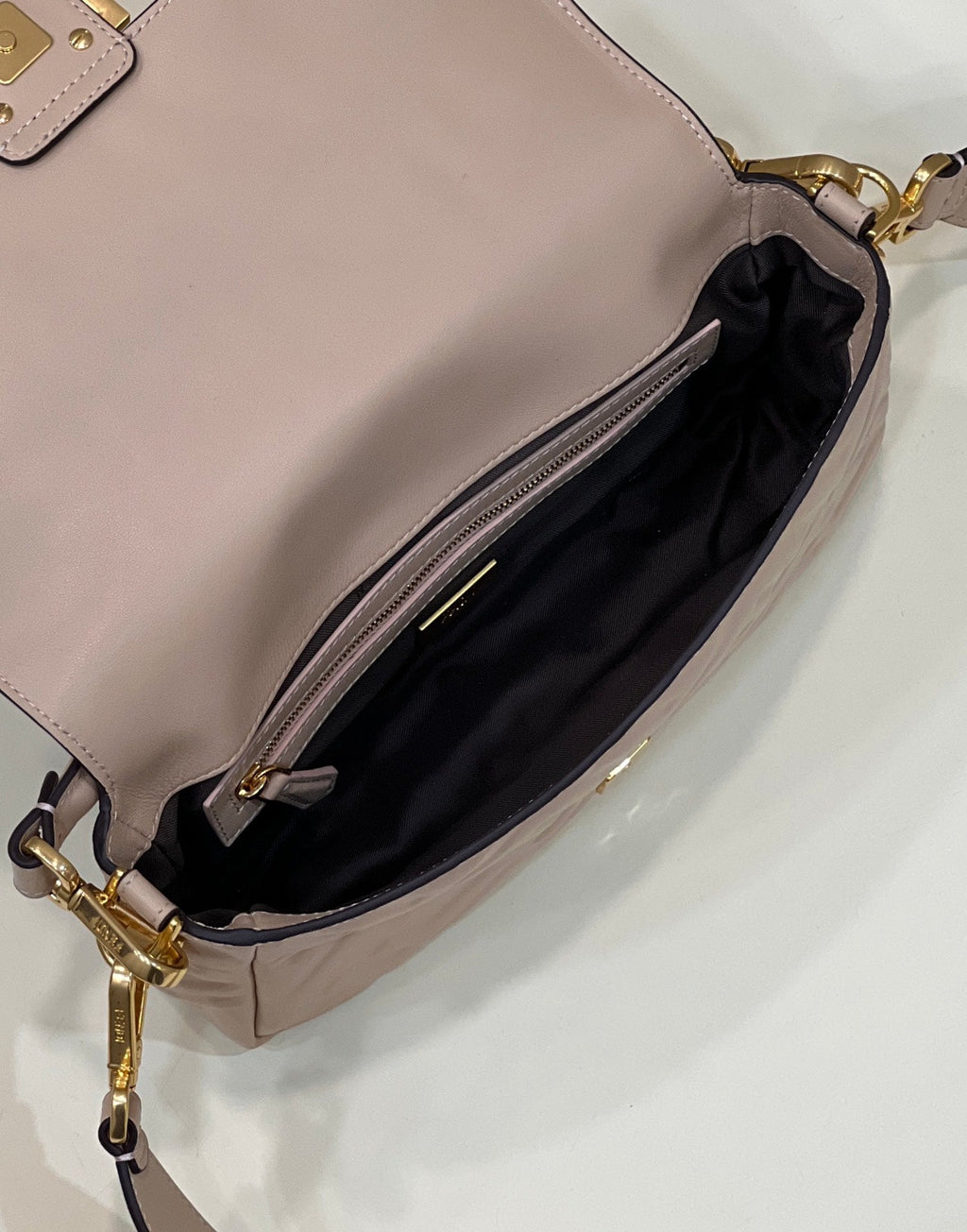 Fendi 8BR600 Baguette Medium Light Pink leather 0135M bag