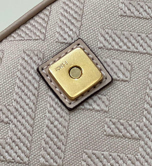Fendi 8BR600 Baguette Medium Pink bag with FF embroidery - Default Title - View 7