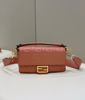Fendi 8BR600 Baguette Medium Pink leather 0135M bag