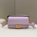 Fendi 8BR600 Baguette Medium Purple leather 0135M bag - Default Title - View 1