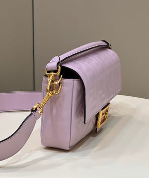 Fendi 8BR600 Baguette Medium Purple leather 0135M bag - Default Title - View 4