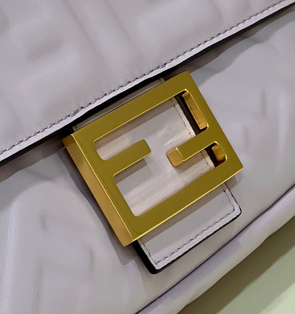Fendi 8BR600 Baguette Medium Purple leather 0135M bag