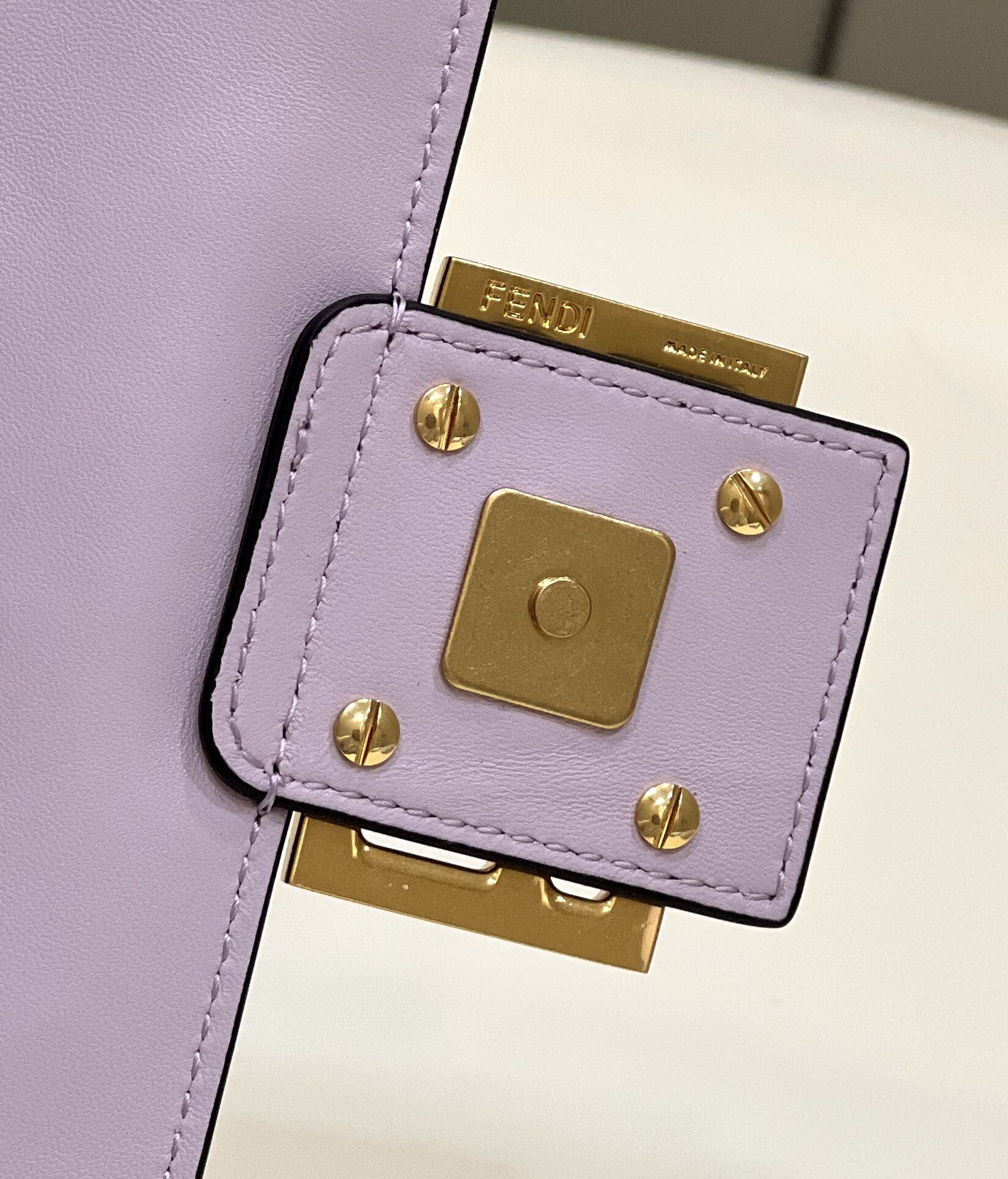 Fendi 8BR600 Baguette Medium Purple leather 0135M bag - Default Title - View 6