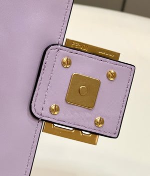 Fendi 8BR600 Baguette Medium Purple leather 0135M bag - Default Title - View 6