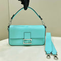 Fendi 8BR600 Baguette Medium Tiffany Blue leather 80128 bag - Default Title - View 1