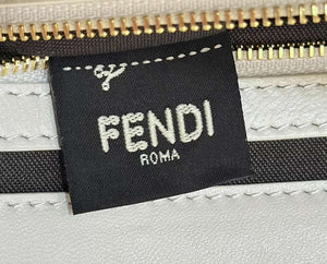Fendi 8BR600 Baguette Medium White leather 0135M bag - Default Title - View 6