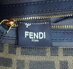 Fendi 8BR600 Medium Baguette Brown FF jacquard fabric bag with sequins - Default Title - View 7
