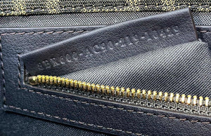 Fendi 8BR600 Medium Baguette Brown FF jacquard fabric bag with sequins - Default Title - View 8