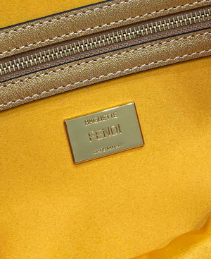 Fendi 8BR600 Medium Baguette Gold sequin and leather bag 8582 - Default Title - View 11