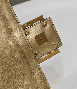 Fendi 8BR771 Baguette Large Gold leather bag - Default Title - View 6