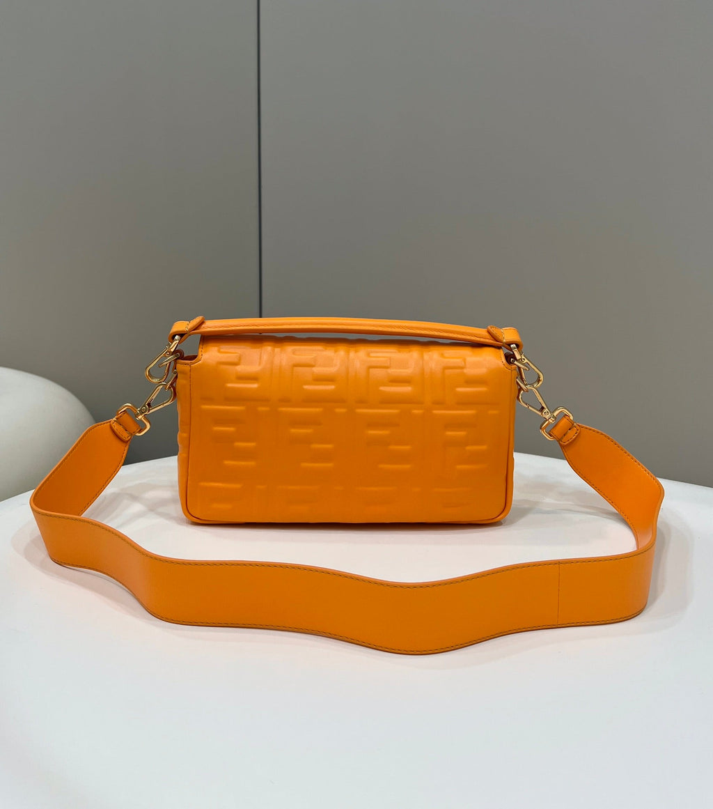 Fendi 8BR771 Baguette Large Orange leather 0135 bag