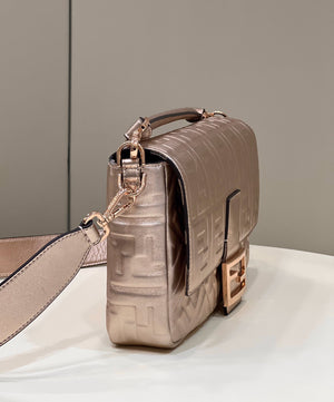 Fendi 8BR771 Baguette Large Pink leather bag - Default Title - View 4