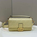 Fendi 8BR771 Baguette Large Light Yellow leather bag - Default Title - View 1