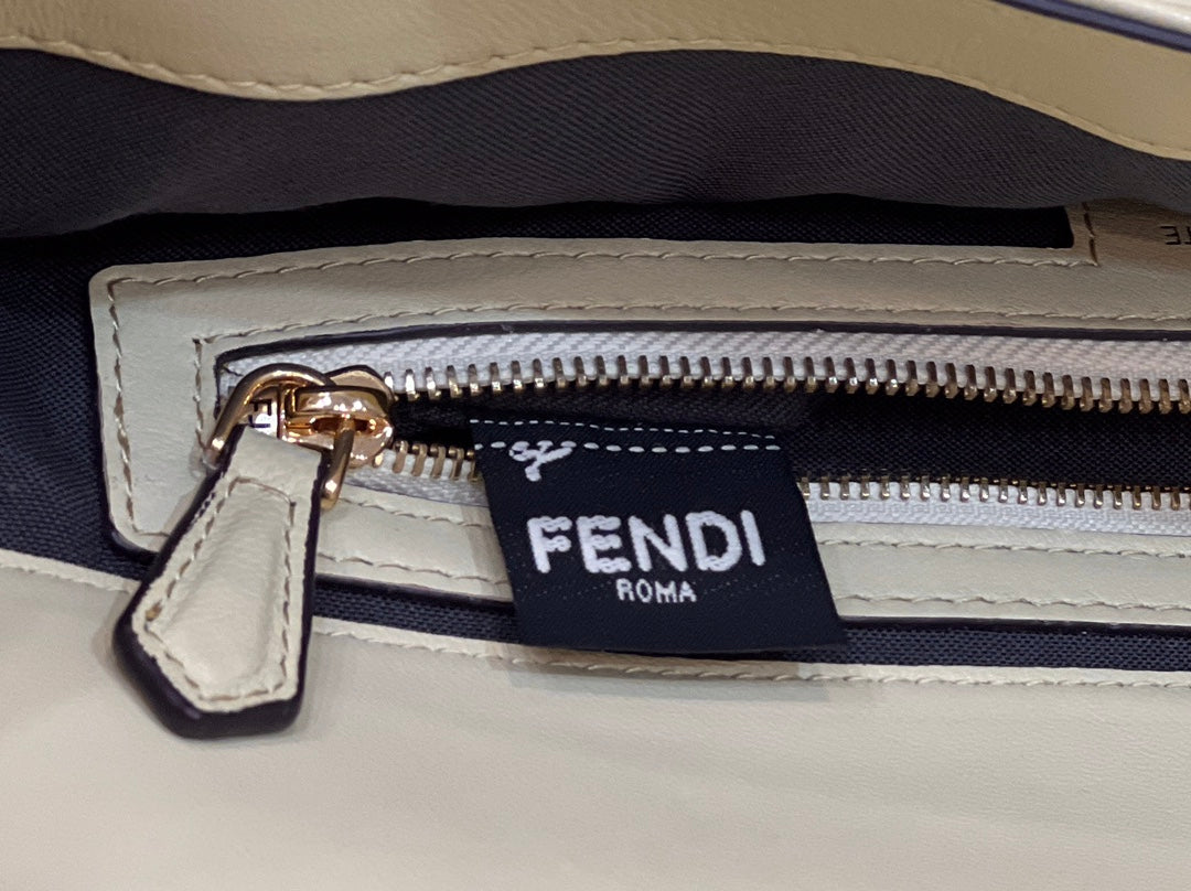 Fendi 8BR771 Baguette Large Light Yellow leather bag - Default Title - View 8