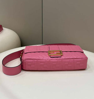 Fendi 8BR771 Baguette Rose Red leather bag - Default Title - View 5