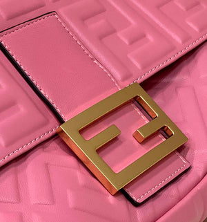 Fendi 8BR771 Baguette Rose Red leather bag - Default Title - View 7