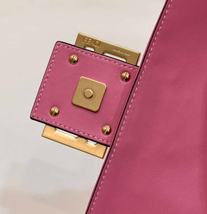 Fendi 8BR771 Baguette Rose Red leather bag - Default Title - View 8