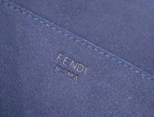 Fendi 8BR793 Midi Baguette Chain FF Fabric Bag Blue - Default Title - View 8